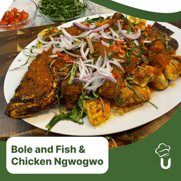How to Make Nigerian Fish Marinade, Roasted Plantain, and Chicken Ngwogwo