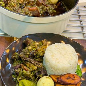 Light fresh fish stew & sweet plantain mash/onunu Part 2