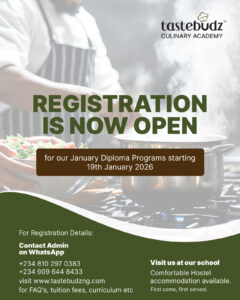 Tastebudz Culinary Academy programs