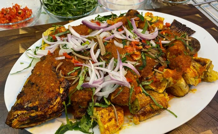 How to Make Nigerian Fish Marinade, Roasted Plantain, and Chicken Ngwogwo