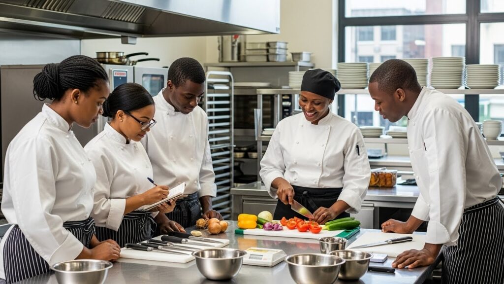 first week at culinary school